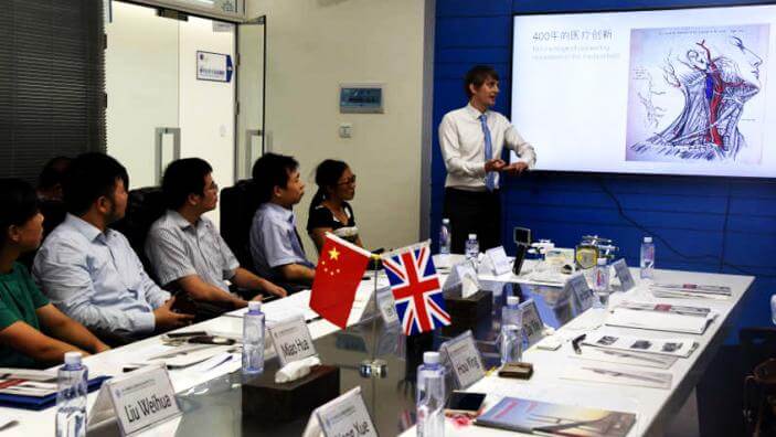 lDC innovation integrated leader James Coleman is giving speech