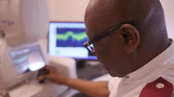 Detecting eye diseases by charts and diagrams